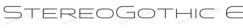 StereoGothic 600字体转换